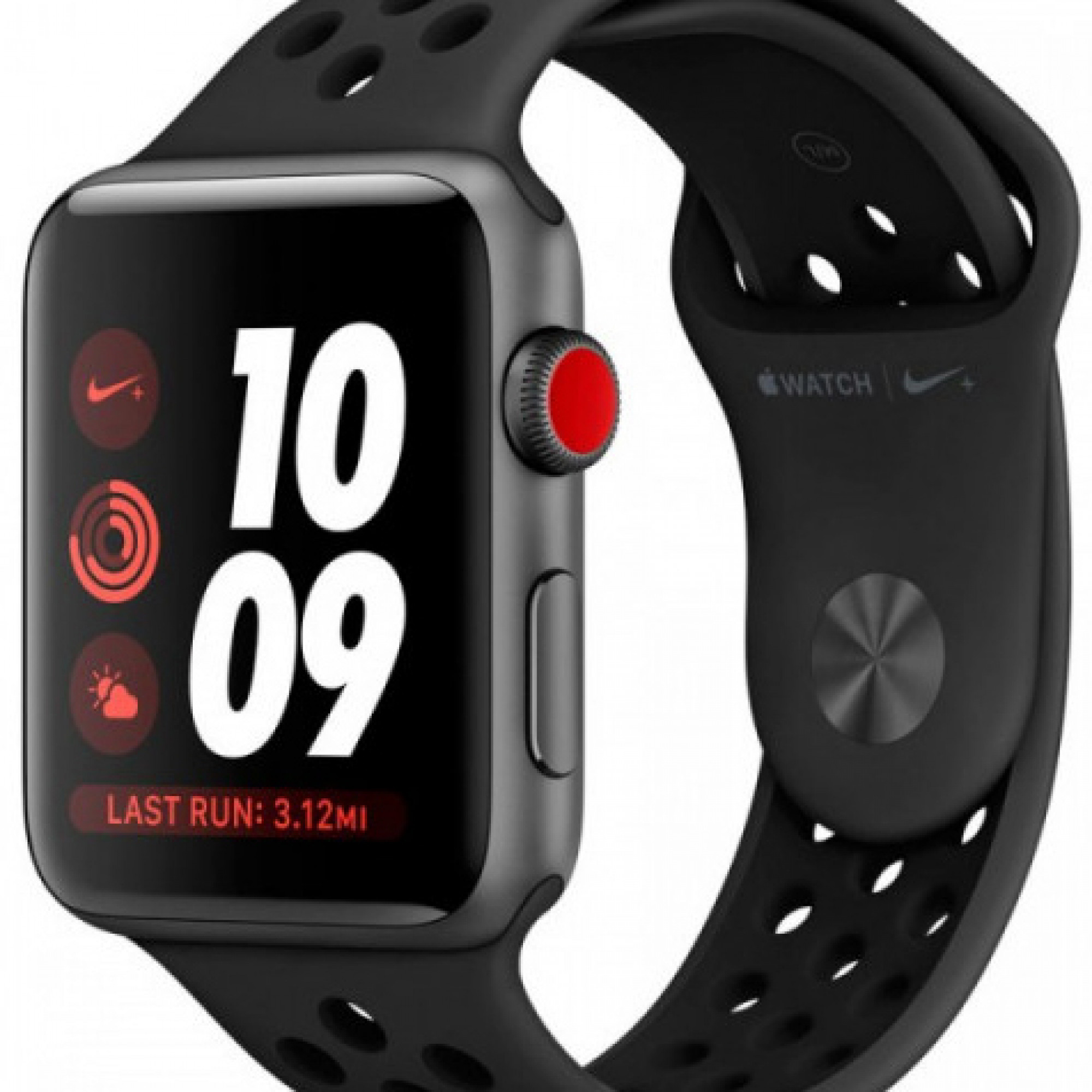 Apple Watch Series 3 Nike+ 42mm Space Alum Case with Black/Cool Gray Nike Sport Band (MQLD2) б/у
